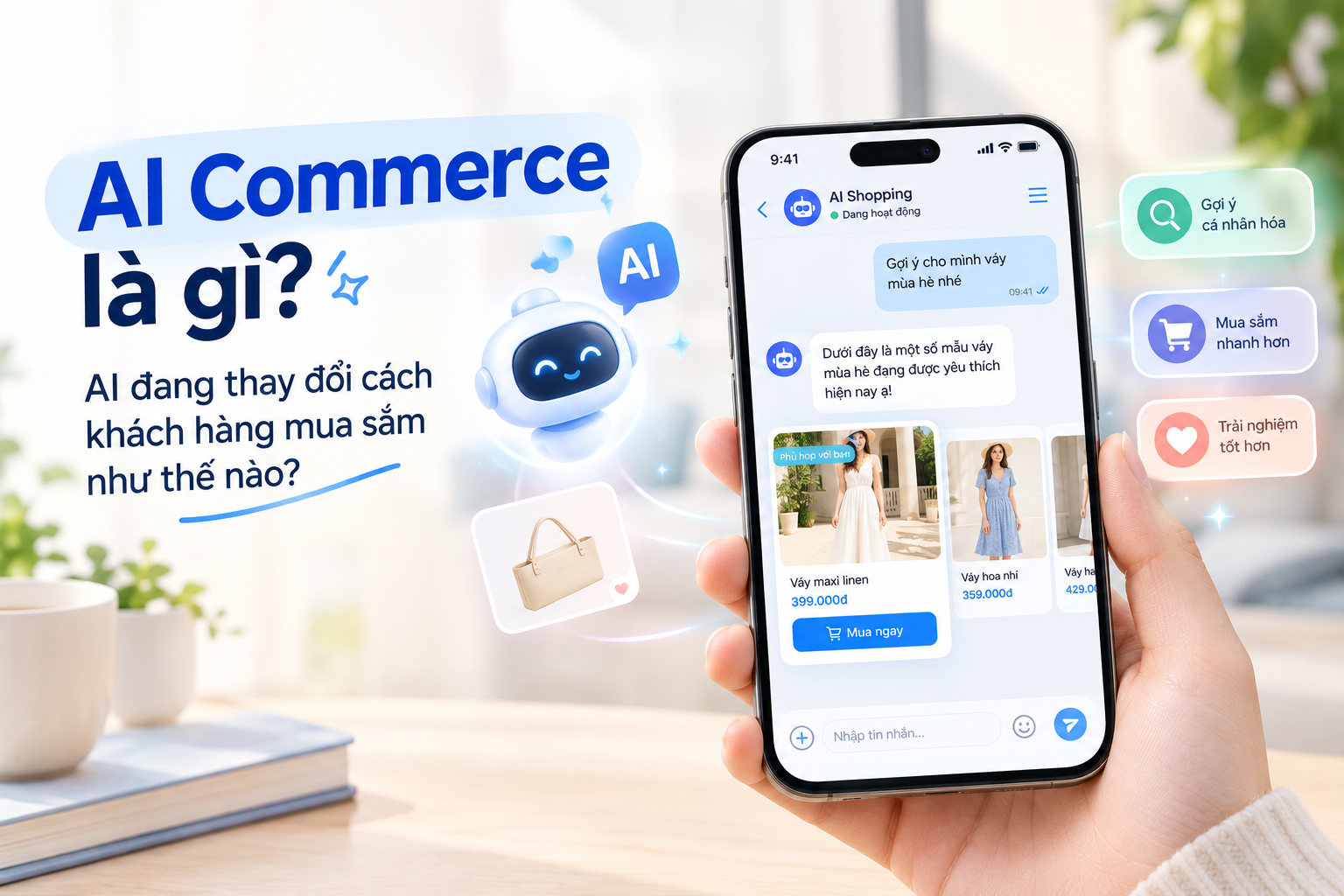 AI Commerce là gì? AI đang thay đổi cách khách hàng mua sắm như thế nào?