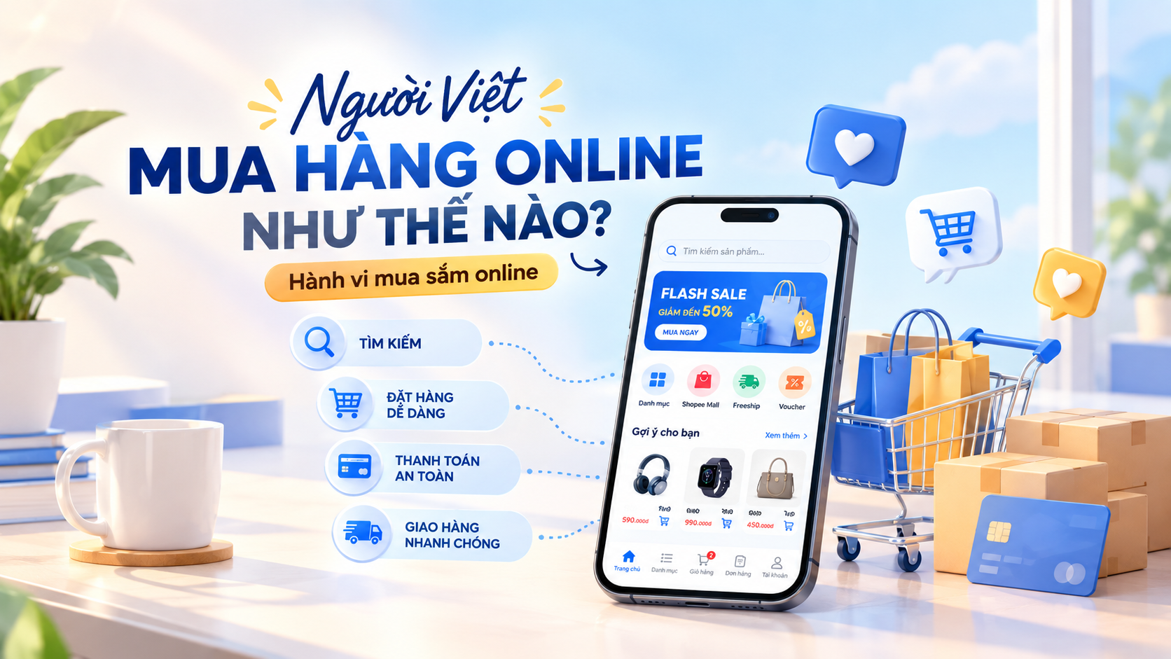 Người Việt mua hàng online như thế nào? Xu hướng 2026