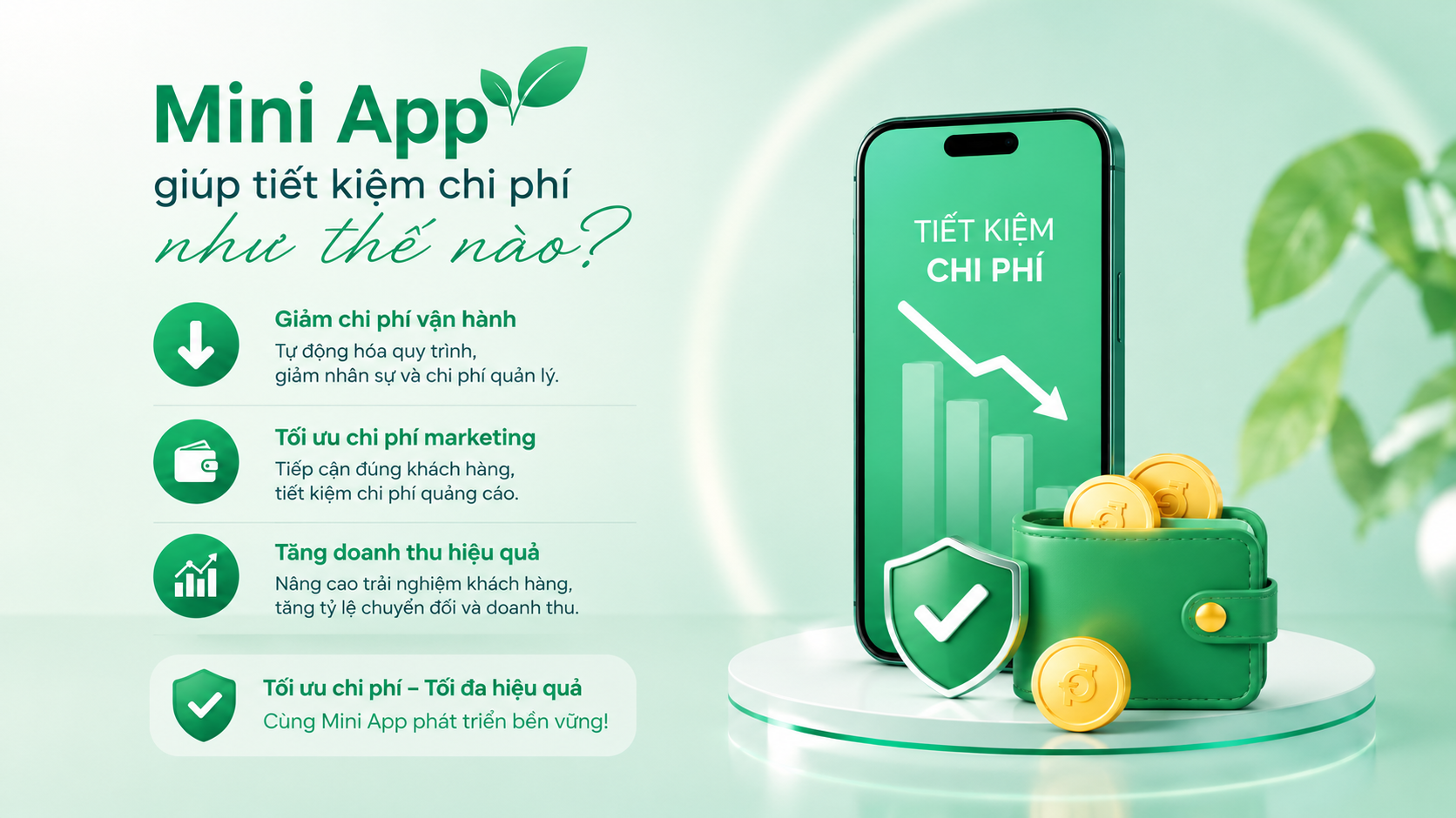 Zalo Mini App tiết kiệm chi phí như thế nào? 5 lợi ích doanh nghiệp cần biết